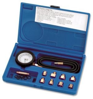 Tester tlaku motorového oleja, 0 - 7 bar, univerzálne, s adaptérmi ()