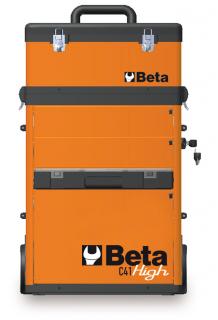 Vozík na náradie s 2 modulmi, oranžový - Beta Tools