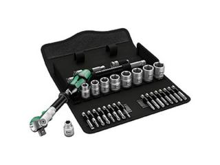Wera 004049 Sada račňových kľúčov Zyklop Speed 8100 SB 9, 29 d. upínacia časť 3/8" - palec