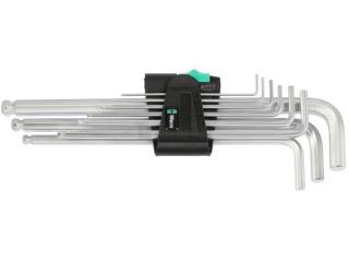 Wera 022087 Wera sada šesťhranných kľúčov, 9 kusov. 950 PKL/9 SM N pochrómované