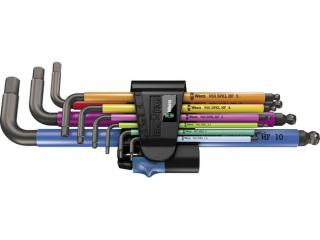 Wera 022210 Wera 950/9 Hex-Plus Multicolour HF 1 Sada šesťhranných kľúčov s držiakom Fu