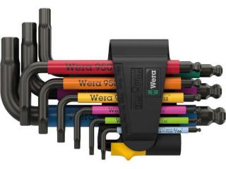 Wera 022641 Inbus 950/9 Hex-Plus Multicolour Imperial 3 palcové nástrčné kľúče, BlackLase