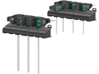 Wera 023452 Nástrčné kľúče TORX® s T-rukoväťou 454/7 HF sada 1 (sada 9 kusov s pridržiavacím palivom