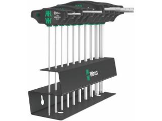 Wera 023454 Šesťhranné skrutkovače 3/32 ÷ 3/8" s krížovou rukoväťou typ 454/10 HF Set Imperial