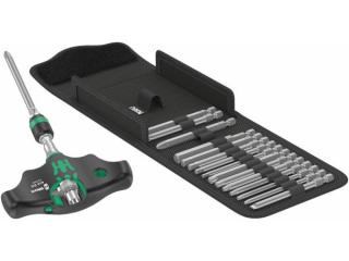 Wera 023471 Skrutkovacie bity s T-rukoväťou Kraftform Kompakt 400 RA Set 1 (sada 17 dielov)