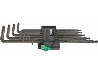 Wera 024460 Nástrčné kľúče TORX® 967/9 TX XL 1, dlhé (sada 9 ks)