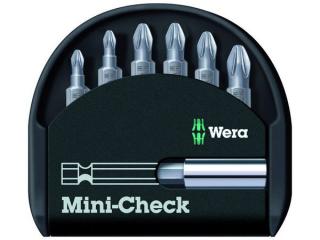 Wera 056296 6-dielna súprava krížových bitov Mini-Check PZ s držiakom 893/4/1 K