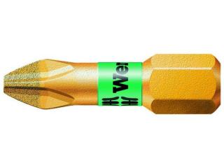 Wera 056402 Bit PH 2 - 851/1 BDC. Skrutkovací bit 1/4 Hex, 25 mm pre skrutky s krížovou hlavou