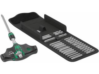 Wera 057473 Skrutkovacie bity s T-rukoväťou Kraftform Kompakt 400 RA Imperial Set 1 (Set 17