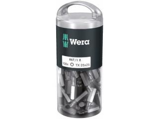 Wera 072449 Tvrdé bity 1/4" TX 25 867/1 Z TORX DIY (balenie 100 kusov)