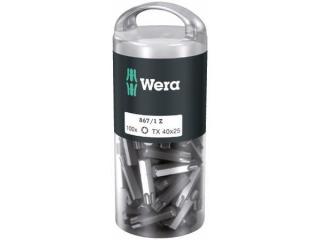 Wera 072452 Tvrdé bity 1/4" TX 40 867/1 Z TORX DIY (balenie 100 kusov)