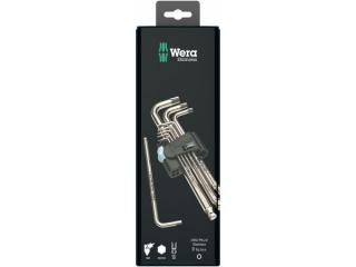 Wera 073544 Nástrčné kľúče inbus 3950/9 Hex-Plus Stainless 1 SB, nerezová oceľ (sada 9 ks)