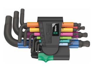 Wera 133164 Wera 950/9 Hex-Plus Multicolour 2 šesťhranné kľúče, Blacklaser (sada 9 ks)