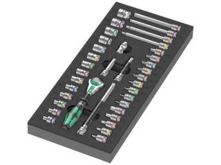 Wera 150110 Sada račňových kľúčov Zyklop 1/4" 8000 A typ 9720 v penovej vložke Set 1 (sada 37 dielov)