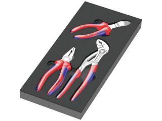 Wera 150180 Knipex kliešte s penovou vložkou, typ 9780, sada 1 (sada 3 kusov)
