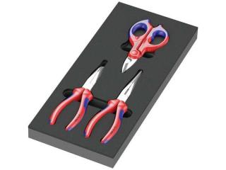 Wera 150181 Knipex kliešte s penovou vložkou, typ 9781, sada 2 (sada 3 kusov)