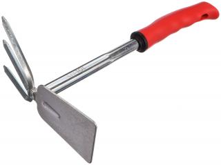 Záhradná motyčka s kultivátorom, dĺžka 290 mm, ergonomická rukoväť - SIXTOL