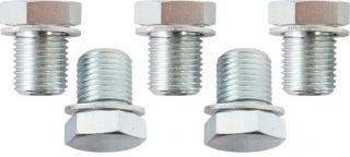 Zástrčky - skrutky s podložkami, M15x1,5 mm, sada 5 kusov - Kunzer