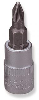 Zástrčné hlavice skrutkovacie, krížové Pozidrive, 1/4", veľkosti PZ0-PZ3 - JONNESWAY Veľkosť: PZ1