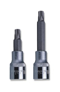Zástrčné hlavice Torx, 1/2", veľkosti T20-T70, dĺžka 100 mm - JONNESWAY Profil: Torx, Veľkosť štvoruholníka: 1/2", Veľkosť: T25