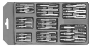 Závitníky sadové M3 - M12 ľavé, 24 dielov - Bučovice Tools