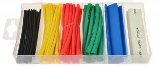 Zmršťovacie hadičky - bužírky, farebné, dĺžka 100 mm, rôzne veľkosti, sada 100 kusov ()