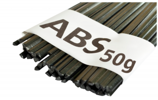 Zváracie drôty ABS, trojuholníkové, 4 mm, dĺžka cca 45 cm, čierne, 50 g