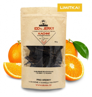 100% JERKY KAČIACE S POMARANČOM