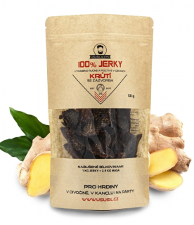 100% JERKY Morčacie SO ZÁZVOROM
