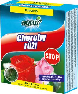 AGRO Choroby ruží STOP 3x1 g