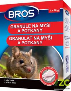 Bros - granule na myši a potkany 140 g