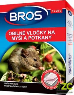 Bros - obilné vločky na myši, krysy a potkany 100 g