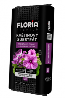 FLORIA Kvetinový substrát 40 l - BLACK