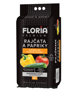FLORIA Substrát pre paradajky a papriky 40 l - BLACK