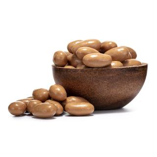 GRIZLY Mandle v bielej čokoláde s karamelom 500 g
