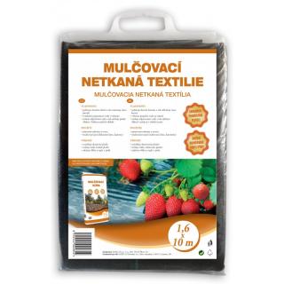 Mulčovacia netkaná textília čierna 1,6 x 10 m