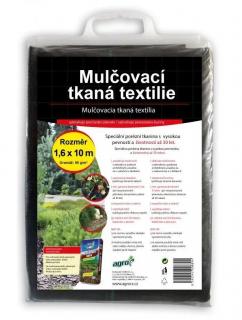 Mulčovacia tkaná textília čierna - 1,6 x 10 m