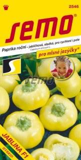 Paprika sladká F1 - Jablina 15s - série JAZÝČKY