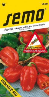 Paprika štipľavá - Habanero Red 15 s /SHU 300 000/