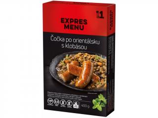 Šošovka po orientálsku s klobásou