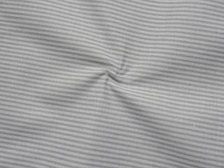 Bavlna biela  tenký sivý pásik