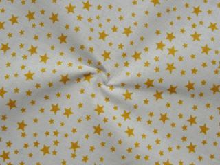 Bavlna maslová  žlto-horčicová hviezdička
