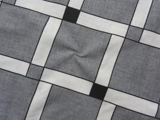 Bavlna sivé  bielo-čierny vzor