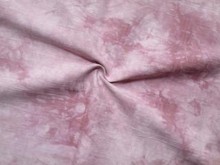 Bavlna staroružová  batika