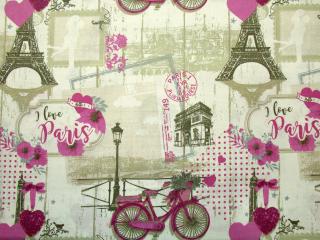 Bavlna svetlomaslová  Eiffelovka, bicykel