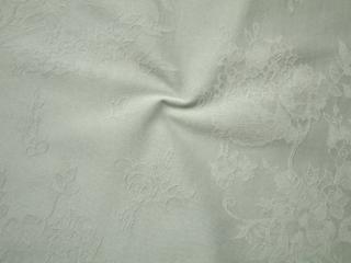 Bavlnený satén khaki  plastický vzor