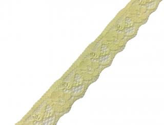 Borta elastická žltá  vzorovaná