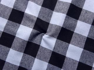 Flanel tkaný  modro-čierna kocka  - zbytok