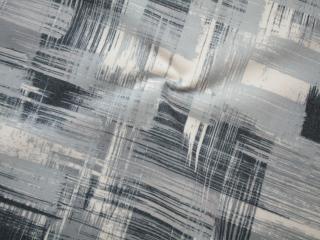 Flauš smotanovo-sivý  abstraktný vzor
