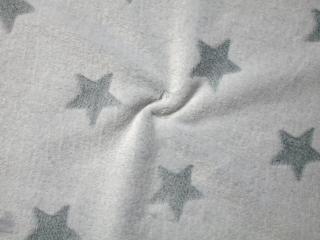 Fleece sivý  sivá hviezdička